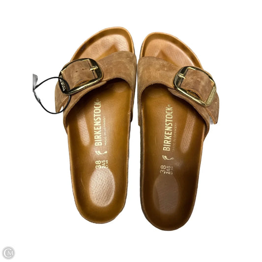 Sandals Flats By Birkenstock In Tan, Size: 7