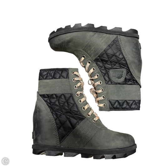 Boots Snow By Sorel In Green, Size: 10