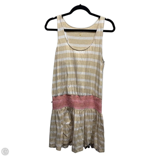 Dress Designer By Lilly Pulitzer In Cream & Pink, Size: L