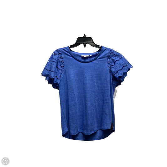 Top Short Sleeve By Chicos In Blue, Size: M