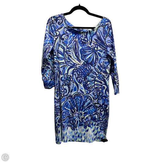 Dress Designer By Lilly Pulitzer In Blue & White, Size: M