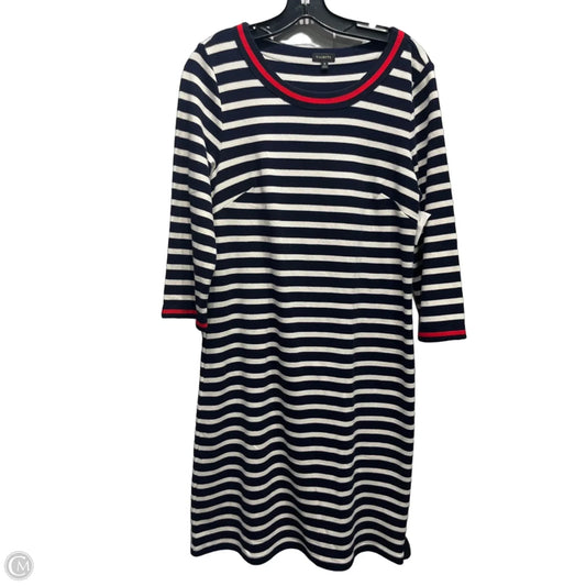 Dress Work By Talbots In Blue & White, Size: M