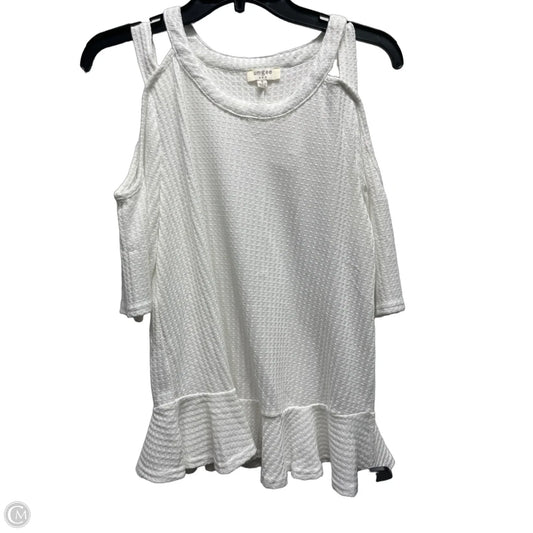 Top Short Sleeve By Umgee In White, Size: S