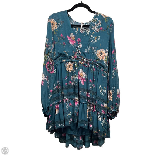 Dress Casual Short By Free People In Green & Pink, Size: S