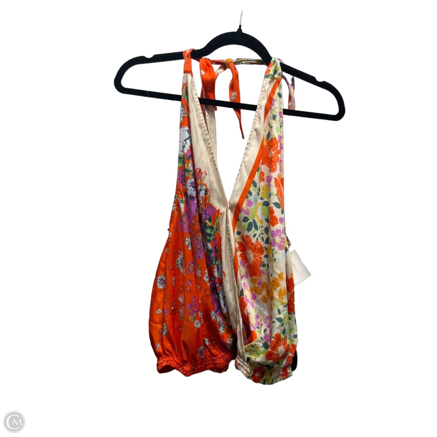Top Sleeveless By Free People In Cream & Orange, Size: S