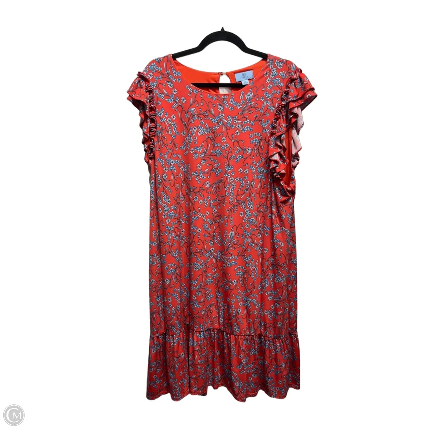 Dress Work By Cece In Blue & Red, Size: Xxl