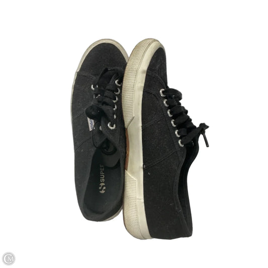Shoes Sneakers By Superga In Black, Size: 9