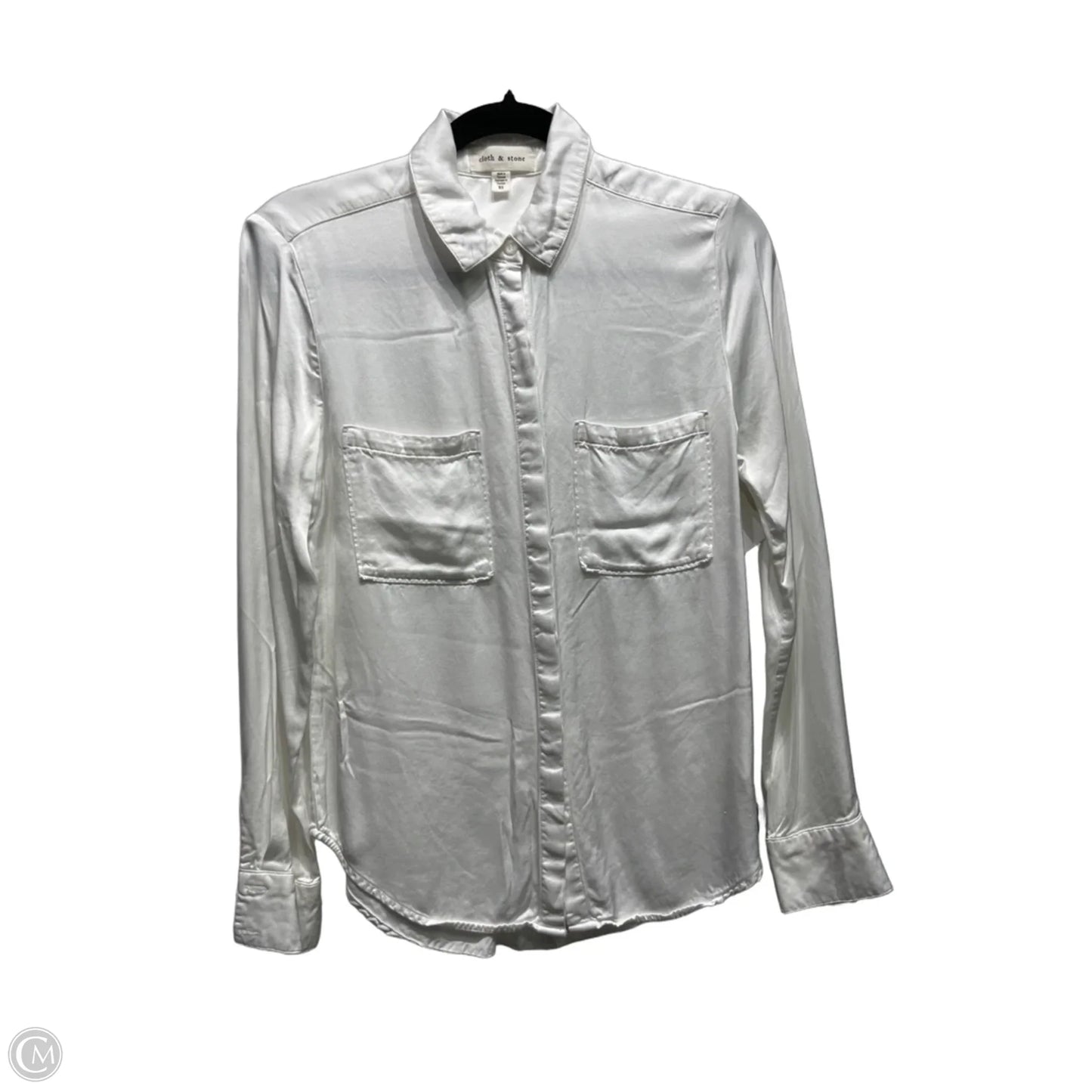 Top Long Sleeve By Cloth & Stone In White, Size: Xs