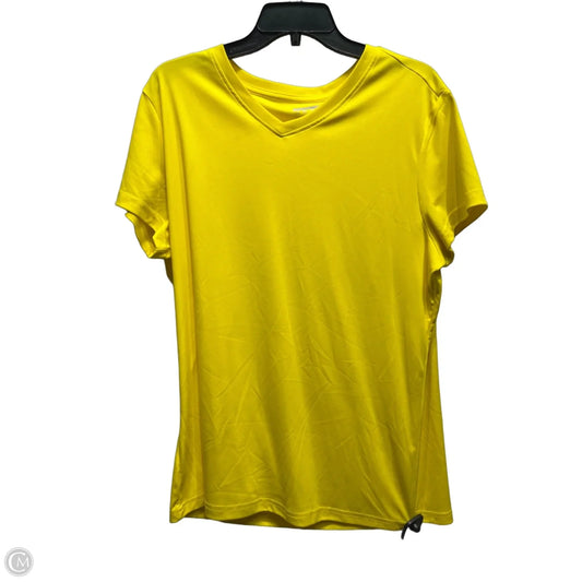 Top Short Sleeve By Cme In Yellow, Size: 2x