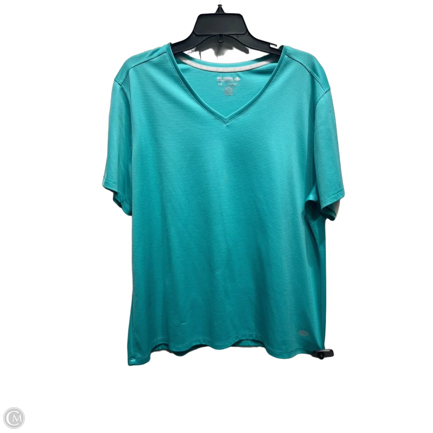 Top Short Sleeve By Reel Legends In Green, Size: 1x