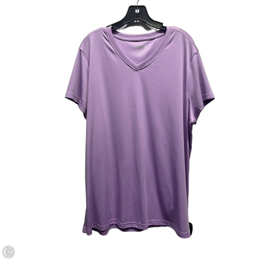 Top Short Sleeve Basic By Cme In Purple, Size: 2x