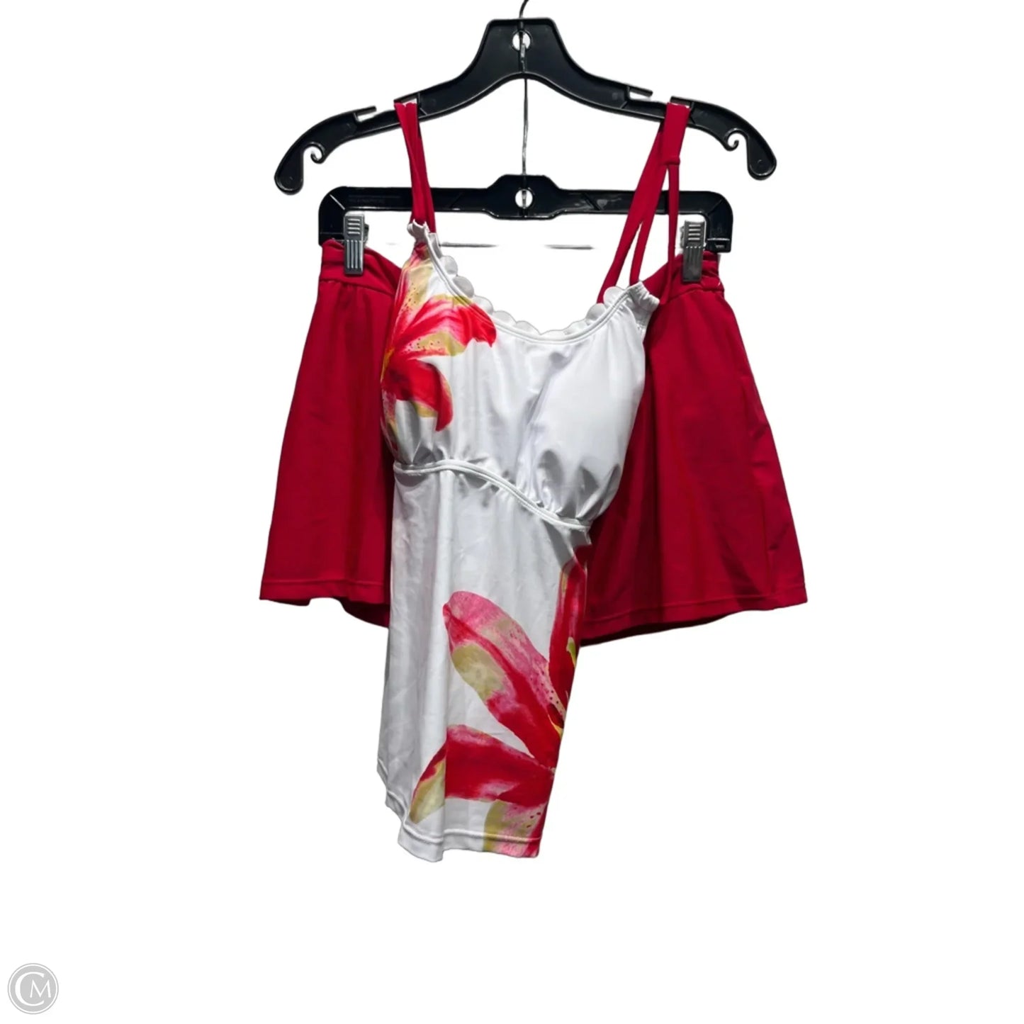 Swimsuit By Cme In Red & Yellow, Size: L
