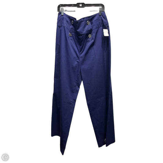 Pants Wide Leg By Lauren By Ralph Lauren In Navy, Size: 16