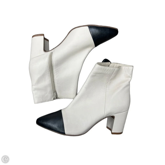 Boots Ankle Heels By Seychelles In Black & Cream, Size: 9