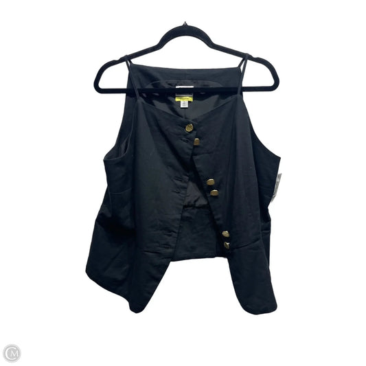 Top Sleeveless By Future Collective In Black, Size: 16