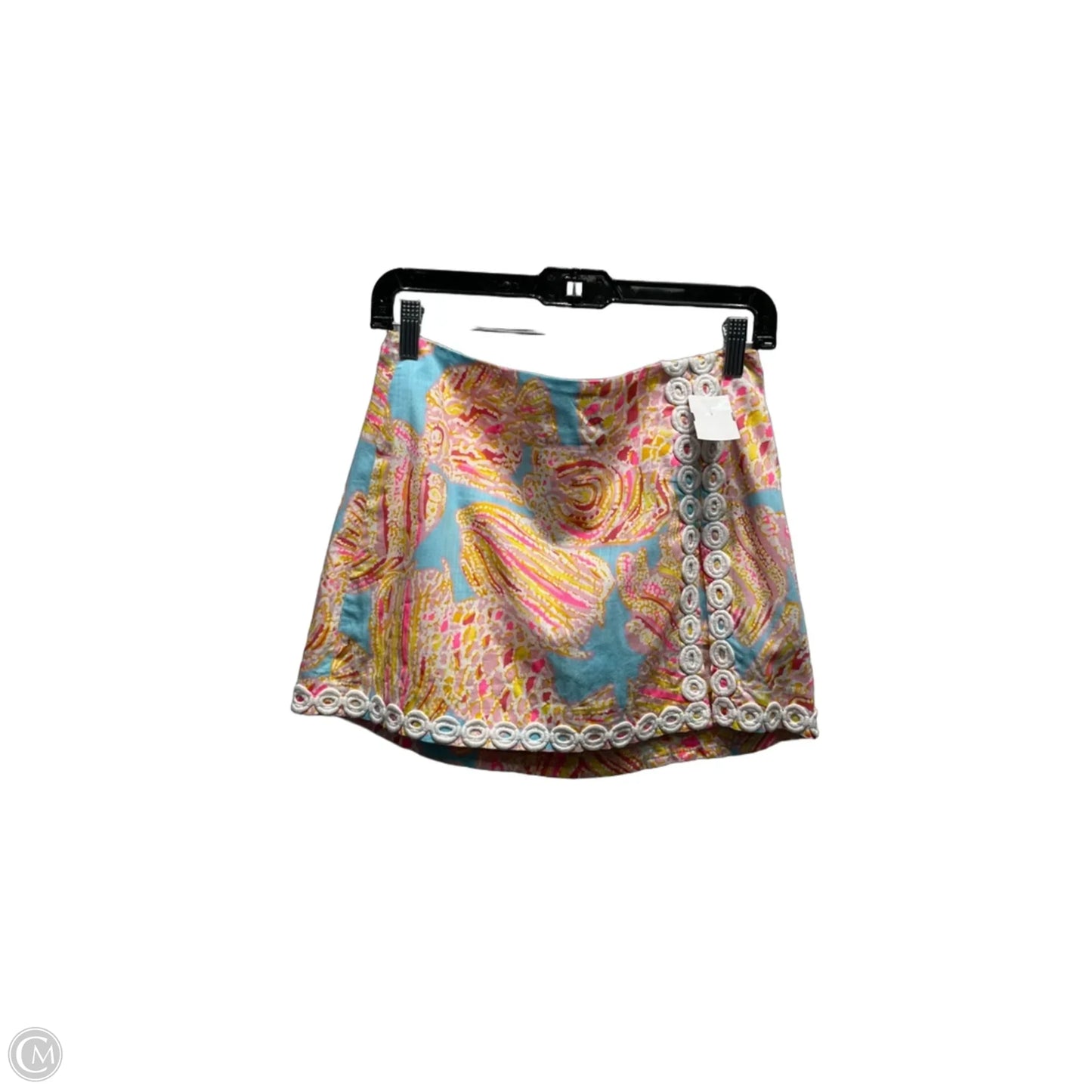 Skort Designer By Lilly Pulitzer In Blue & Pink, Size: 0