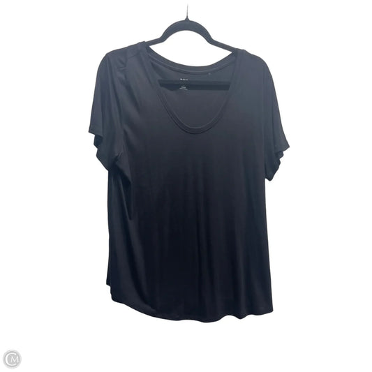 Top Short Sleeve Basic By Ana In Black, Size: Xl