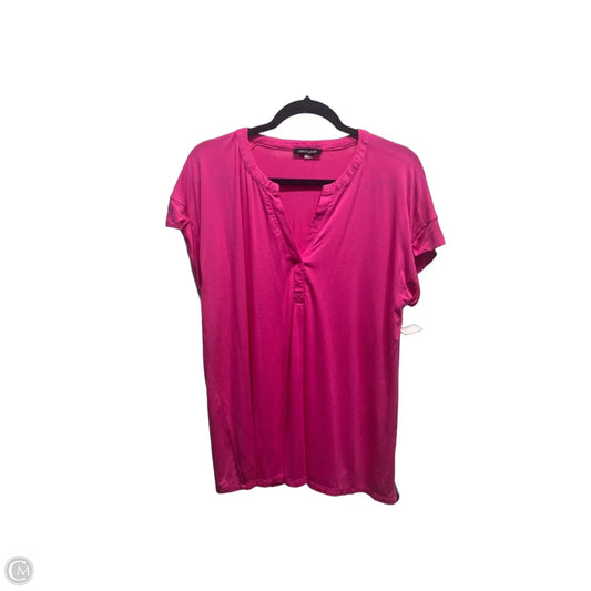 Top Short Sleeve By Cable And Gauge In Pink, Size: Xl