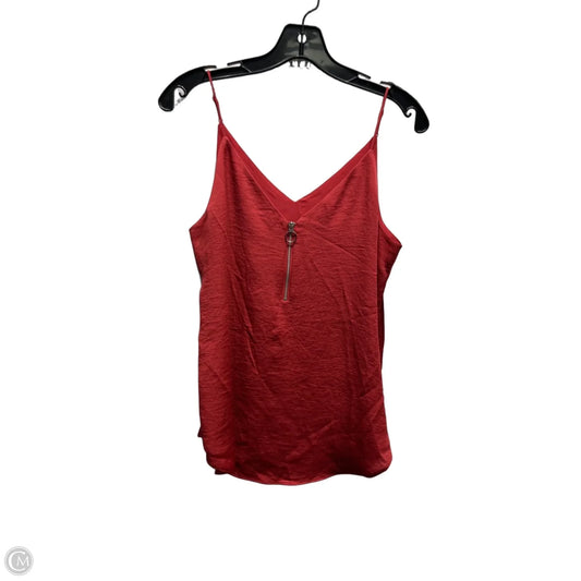 Top Sleeveless By Express In Red, Size: S