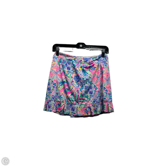 Skort Designer By Lilly Pulitzer In Blue & Pink, Size: S