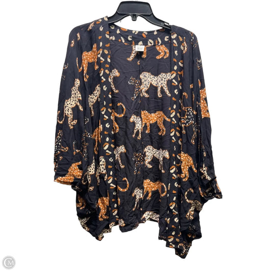 Kimono By Anna & Ava In Black & Tan, Size: Osfm
