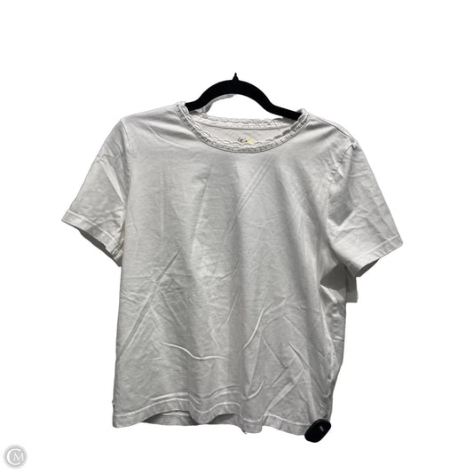 Top Short Sleeve Designer By Lilly Pulitzer In White, Size: M