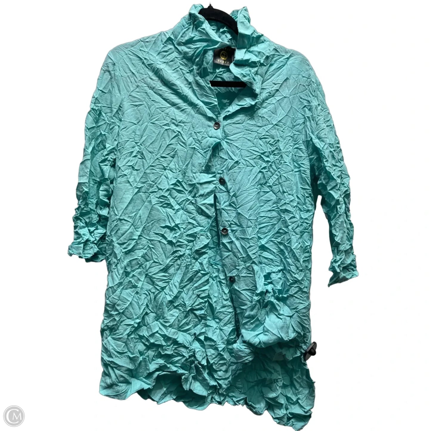 Tunic Long Sleeve By VECCELI In Green, Size: M