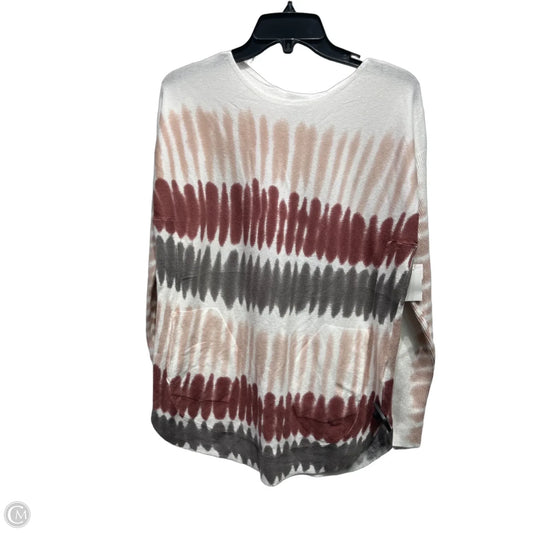 Sweater By Charlie B In Grey & Pink, Size: S