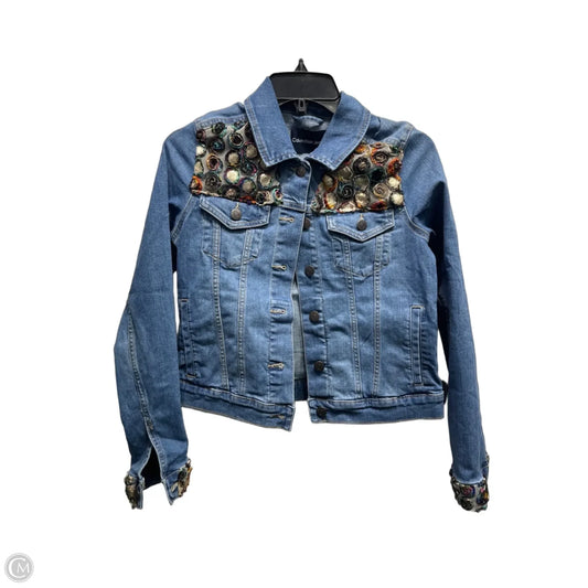 Jacket Denim By Calvin Klein In Blue Denim, Size: Xs
