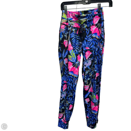 Pants Designer By Lilly Pulitzer In Blue & Pink, Size: Xs