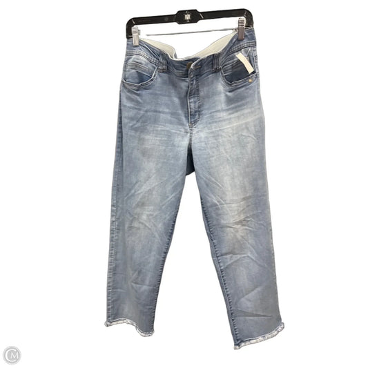 Jeans Straight By Democracy In Blue Denim, Size: 14