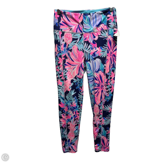 Pants Designer By Lilly Pulitzer In Blue & Pink, Size: M