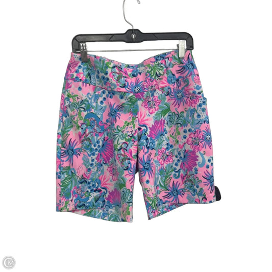 Shorts Designer By Lilly Pulitzer In Blue & Pink, Size: 8