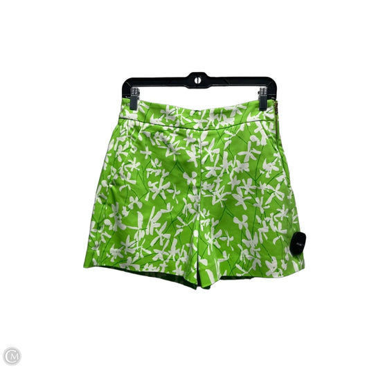 Shorts Designer By Lilly Pulitzer In Green & White, Size: 4