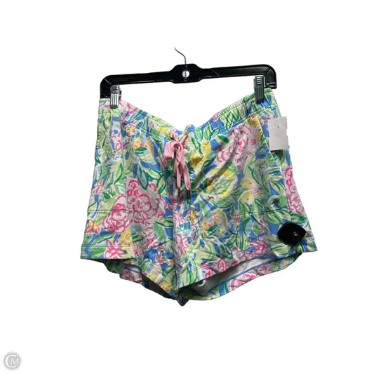 Shorts Designer By Lilly Pulitzer In Blue & Pink, Size: L