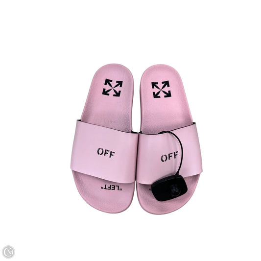 Sandals Luxury Designer By Off-white In Pink, Size: 6.5