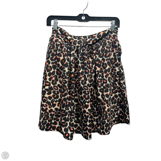 Skirt Mini & Short By Who What Wear In Black & Orange, Size: S