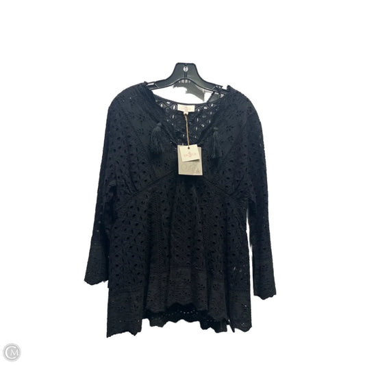 Top Long Sleeve By ZAGRICA In Black, Size: Xl