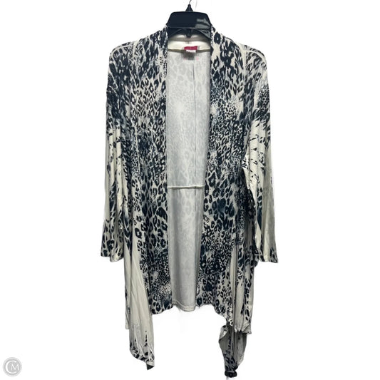 Cardigan By PRETTY WOMAN In Black & Cream, Size: L