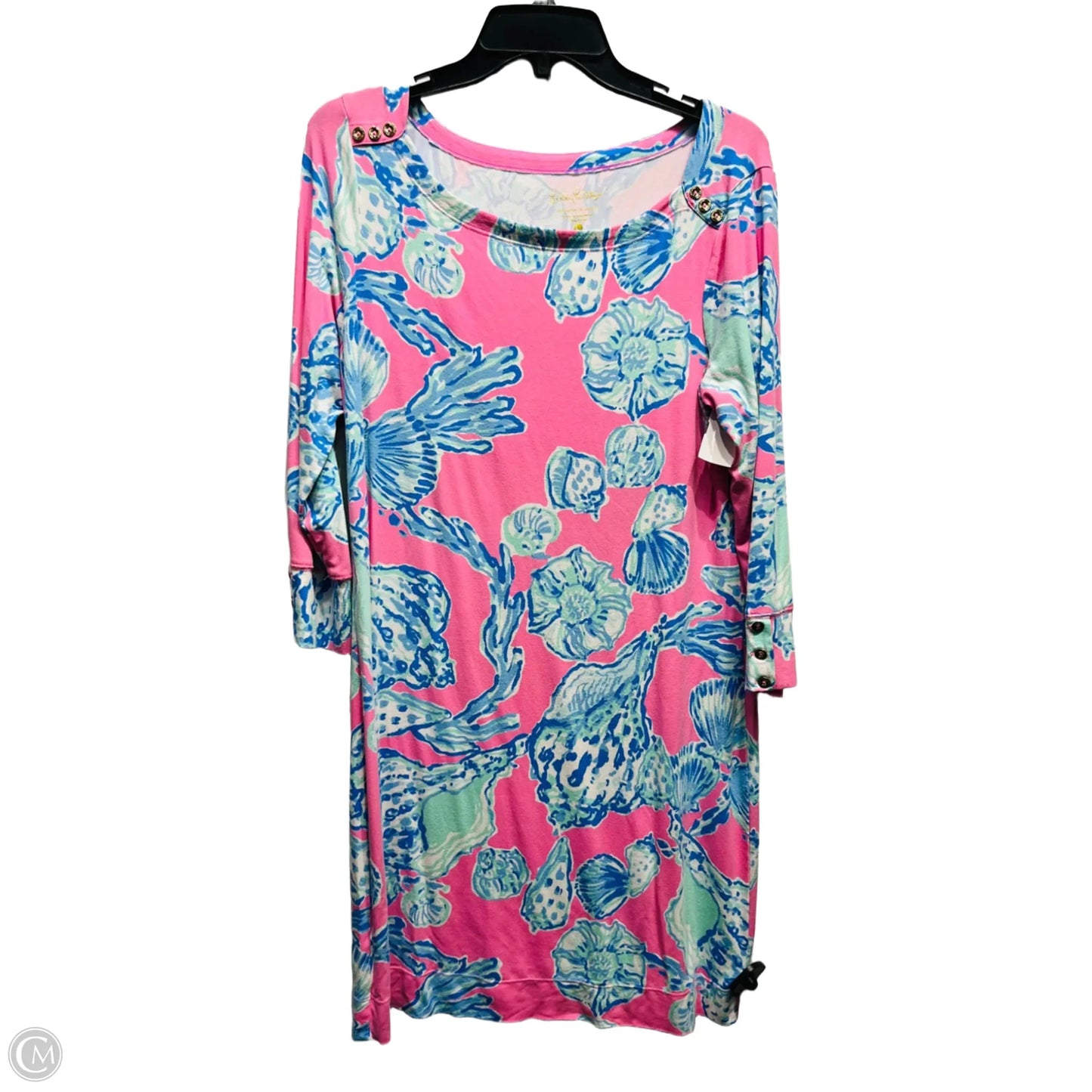 Dress Designer By Lilly Pulitzer In Blue & Pink, Size: L