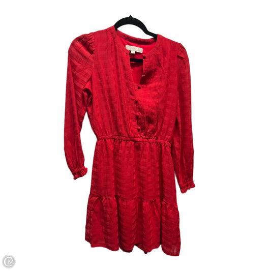 Dress Casual Short By Loft In Red, Size: Xsp