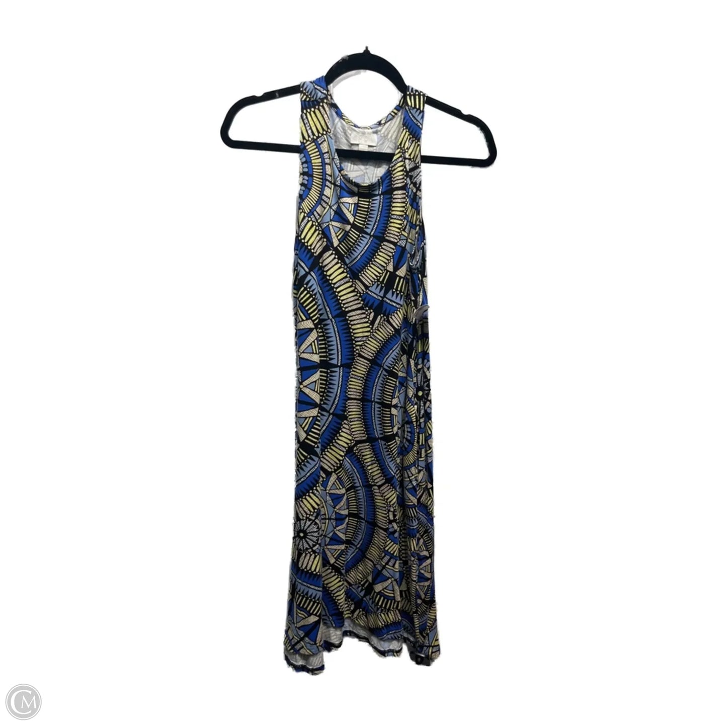 Dress Casual Short By A Glow In Blue & Yellow, Size: S
