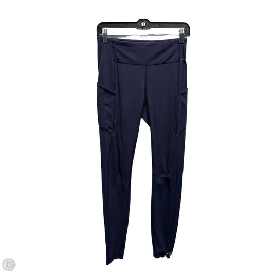 Athletic Leggings By Lululemon In Navy, Size: 6