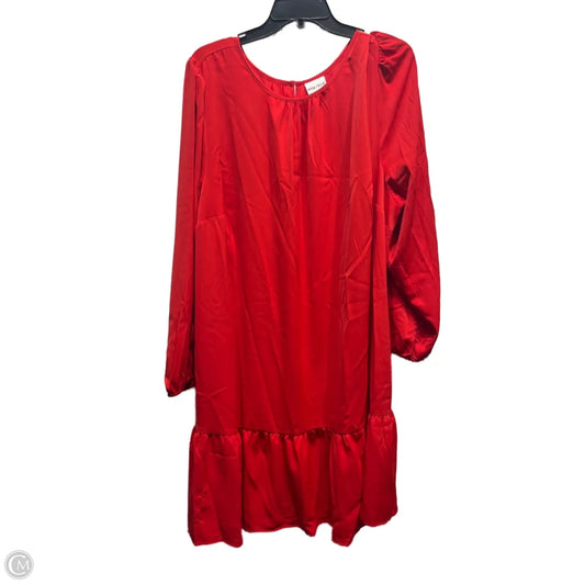 Dress Work By Ava & Viv In Red, Size: 2x