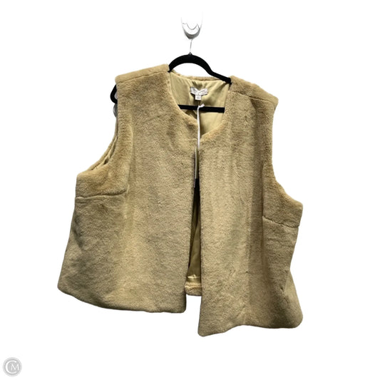 Vest Faux Fur & Sherpa By Nili Lotan In Tan, Size: 3x