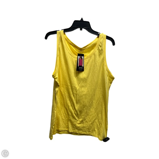 Top Sleeveless By Jones New York In Yellow, Size: Xl