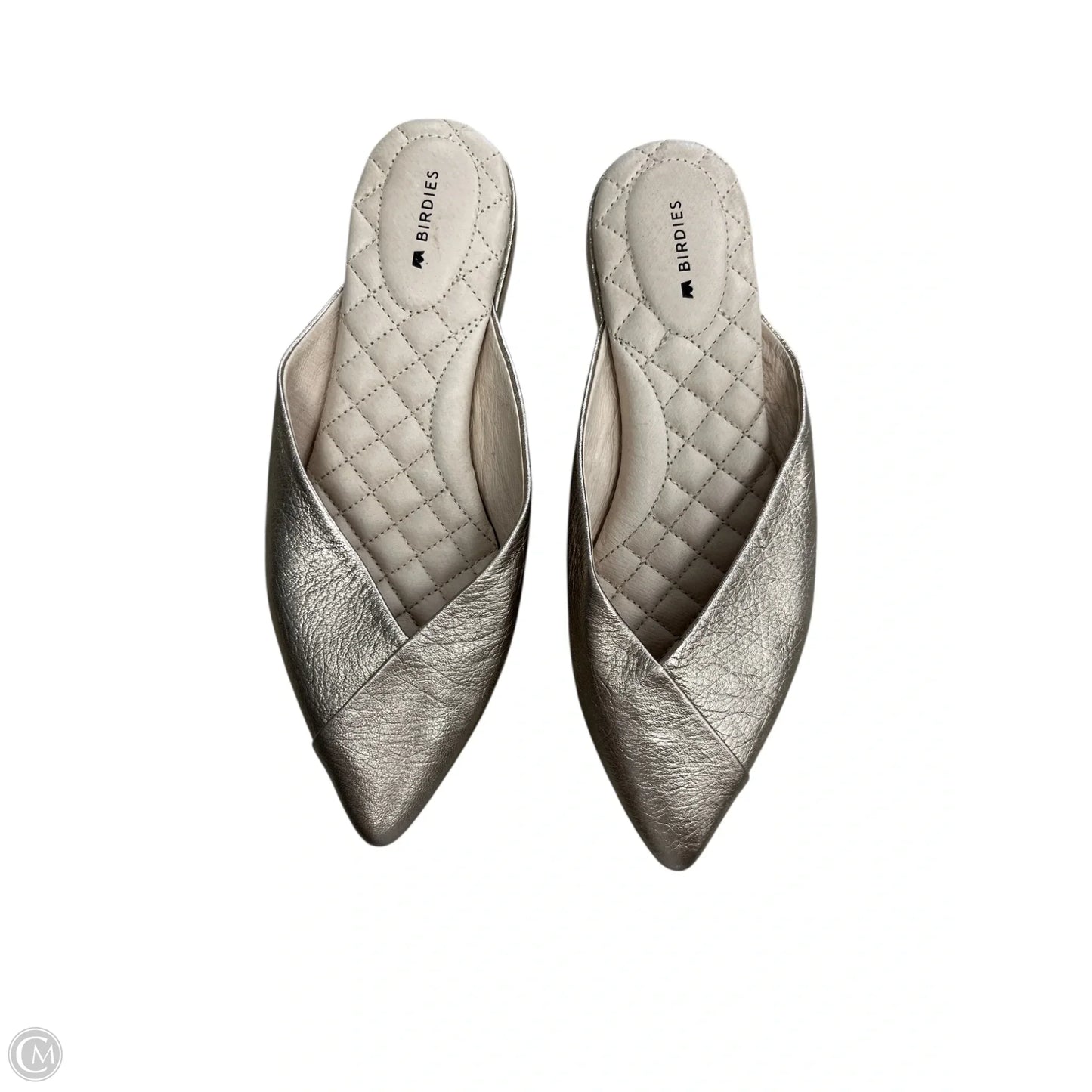 Shoes Flats By Birdies In Gold, Size: 6.5