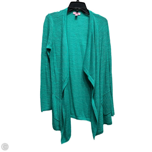 Sweater Cardigan Designer By Lilly Pulitzer In Green, Size: M