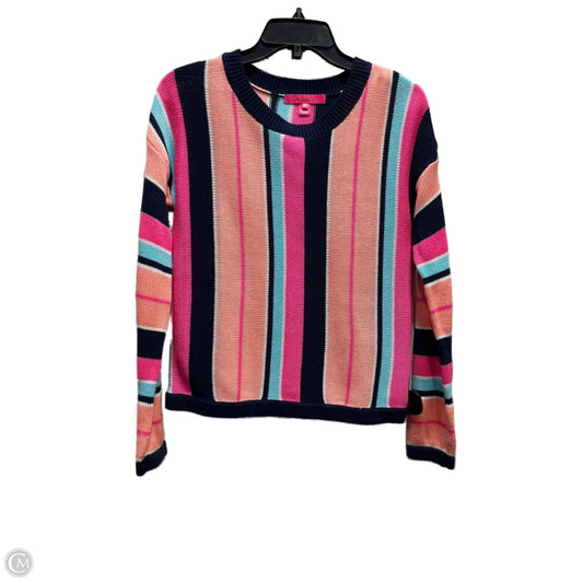 Sweater Cardigan Designer By Lilly Pulitzer In Blue & Pink, Size: Xs