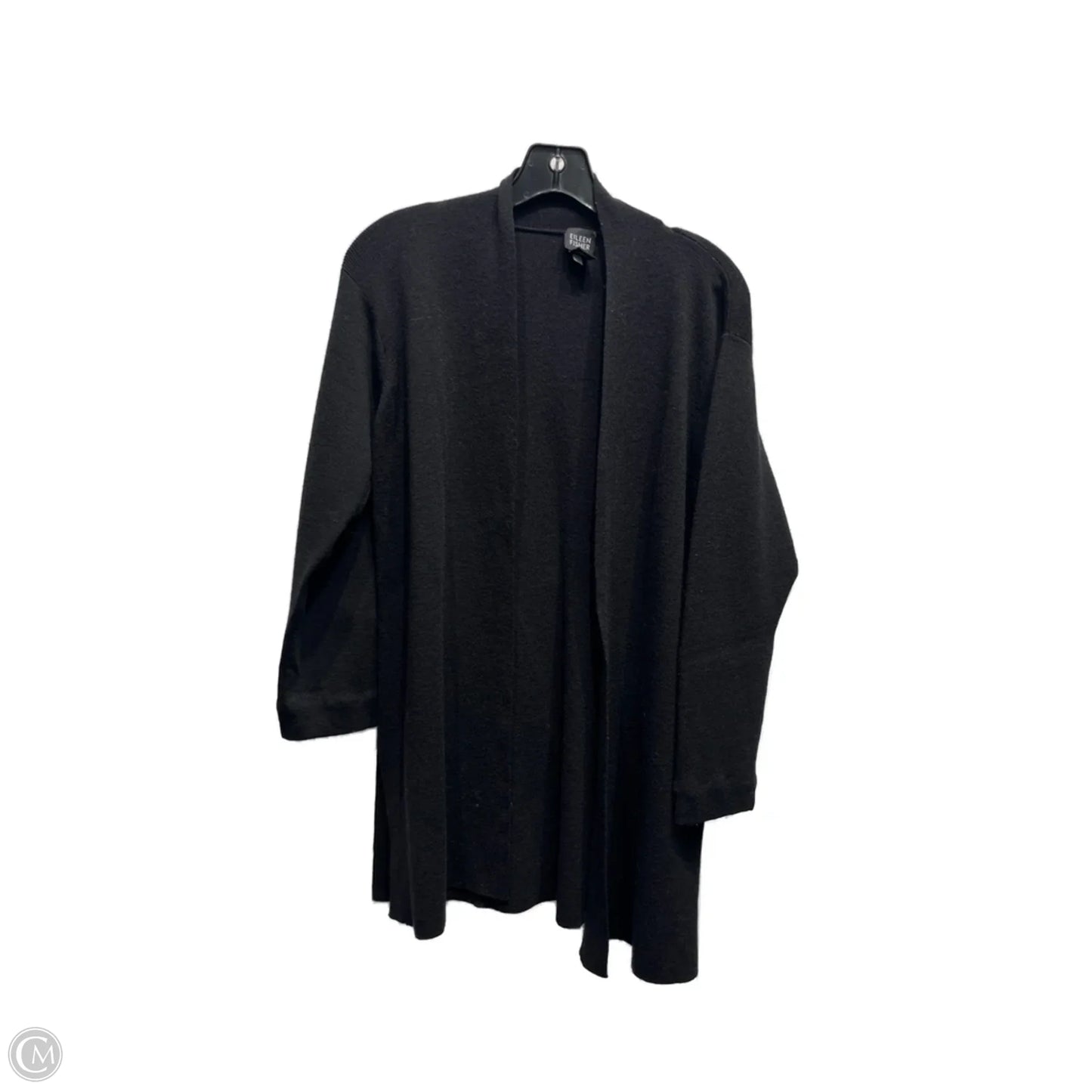 Sweater Cardigan By Eileen Fisher In Black, Size: M